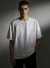 Camiseta Masculina de Manga Curta de Seda Gelada Verão Solta Tamanho Grande Gola Redonda Manga Curta Masculina Esportiva Casual Secagem Rápida Top Estilo Versátil