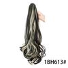 Peruca de rabo de cavalo com presilha para cabelo longo e cacheado, ondas grandes, rabo de cavalo alto, trança, garra, peruca de rabo de cavalo cacheado