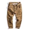 Marca de Moda de Pana Otoño e Invierno Gruesos Calientes Hombres Ajuste Delgado Rectos de Pana Pantalones Casuales Estilo Hong Kong Pana Cordada Pantalones Crock