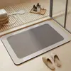 Alfombra de Piso para Baño, Alfombra Absorbente de Barro Diatómico para Baño, Felpudo para Puerta de Baño, Alfombra Antideslizante para Lavado de Manos en Baño/Inodoro