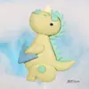 Decoración Día del Niño Arcilla Suave para Hornear Pastel Verde Muñeca Bebé Dinosaurio Niño Pastel de Cumpleaños Enchufe Fiesta