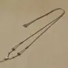 Collar Hecho a Mano Fino para Clavícula para Mujer, Delicado, de Alta Gama y Exquisito, Se Puede Colgar con Hebilla de Seguridad de Hetian, Nuevo Estilo Chino