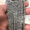 Cadena de Garra de Oreja Encriptada en Forma de D al por Mayor 2 mm - 4 mm Cadena de Garra de Pedrería Ropa Funda de Teléfono Accesorios de Pedrería