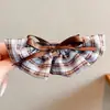 Pinza banana de satén plisado estilo francés para recogidos de mujer, pasador grande para coletas altas, pinza de agarre vertical con un toque de alta gama