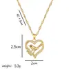 [Acero de titanio] Elegante collar con microincrustaciones, ligero y lujoso, lleno de diamantes de oro real, exquisito collar con microincrustaciones, cadena de clavícula de moda para mujer.