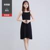 Vestido Camisola de Modal Modelo Nuevo 2026 con Acabado de Alta Gama, Vestido Largo Negro para Mujer, Adecuado para Vestir en Capas, Disponible para Venta al por Mayor