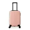 Maleta de Viaje Sencilla de Color Sólido Estilo Nuevo para Hombres y Mujeres de 20 Pulgadas con Gran Capacidad, Maleta con Ruedas Giratorias Silenciosas y Candado de Combinación