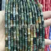 5*12mm Cuentas Sueltas de Bambú Ojo de Tigre Aventurina Verde Jade del Sur Bambú Accesorios para Joyería DIY Pulsera Collar Cuentas de Jade