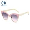 Defeng F1357 Gafas de Sol Europeas y Americanas para Mujer Gafas de Sol de Moda Gafas Metálicas Ojo de Gato para Mujer Transfronterizas