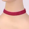 Collar corto europeo y americano Negro 2.0cm moda Cadena joker para clavícula collar de terciopelo de temperamento fabricantes al por mayor