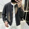 Cárdigan de Punto de Lana Merino Lujo Ligero para Hombre 2026 Otoño Nueva Moda Casual Versátil Chaqueta Suéter Hombre Venta al por Mayor