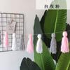 Decoración de estilo nórdico con flores para el hogar, decoración suave para habitación infantil, borla de lana de color macarrón, decoración colgante.