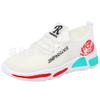 Zapatos deportivos casuales de malla transpirable para mujer de primavera y verano, zapatos para caminar de suela gruesa, zapatos de suela blanda cómodos con cordones, zapatos de tela de Pekín antiguos