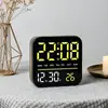 Nuevo reloj con lámpara calefactora para decoración del hogar, reloj electrónico multifuncional con veta de madera sintética, reloj despertador electrónico LED, transfronterizo 8061
