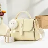 Bolso de Mano Cuadrado Pequeño con Correa Ancha Elegante Transfronterizo Nuevo de Moda Simple Versátil Moda Bolso Pequeño de Hombro Cruzado para Mujer