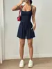 Macacão Casual Feminino Sem Alças Novo Estilo Verão 2026 Transfronteiriço Europeu e Americano da Amazon Shorts de Verão Caimento Solto