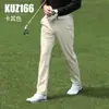 Pgm Ropa de Golf para Hombre Camiseta de Manga Larga Otoño e Invierno Tops Deportivos Ropa para Hombre Camisas Polo Combinación de Colores Versátil