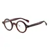 Gafas de Prescripción Artísticas Lisas Estilo Hong Kong Personalizadas para Hombres y Mujeres 8673 Punk Retro Tr Montura Redonda Marco de Gafas sin Graduación