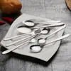 Aço Inoxidável Garfo Colher de Cabo Longo Doméstico Comer Colher de Sopa Garfo de Bife Peça Única Hotel Comida Ocidental Talheres Fabricante Atacado