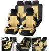 Funda universal para asiento de coche de 9 piezas con estampado de neumáticos de punto, para comercio exterior transfronterizo, AliExpress y Amazon.