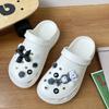 2022 nueva moda nube tacón alto 6cm zapatos con agujeros DIY sesame street perro bola accesorios traje hebilla de zapato
