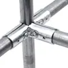 Accesorios Conectores de Tubería de Acero Inoxidable 6 Puntos Hebilla Fija para Estanque de Peces 25 Conector de Abrazadera de Tubería sin Soldadura Conector de Tubería Redonda