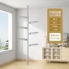 Barras de soporte telescópicas ajustables para balcones, tendederos y cortinas - una barra retráctil multifuncional, resistente y sin taladro