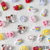 Joyería para arte de uñas de dibujos animados Kulomi Jade Perro Canela Zorro pequeño Oso Kitty Gato Calcomanía para uñas DIY Decoración de resina al por mayor