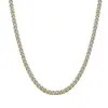 Collar de Tenis de Moissanita Plata de Ley S925 Estilo Europeo y Americano Hip-Hop Versátil Joyería de Alta Gama Hip-Hop Europeo y Americano Versátil