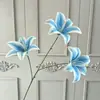 Arranjo de Flores Artificiais Azuis de Luxo para Casamento Arranjo Floral DIY Arranjo de Flores para Janela de Shopping Center ao Ar Livre Paisagismo com Flores Artificiais
