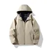 Nuevas Chaquetas de Exterior para Parejas Primavera y Otoño, Chaquetas Impermeables y a Prueba de Viento de Manga Corta