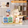 Adornos de gato de la suerte recolectan dinero código de barras de tienda mostrador de caja decoración de gato de la suerte regalo de inauguración de tienda nueva
