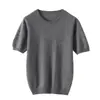 Suéter de Punto de Cachemira para Mujer, Básico de Otoño Temprano, Cuello Redondo, Color Sólido, Mangas Abullonadas, Corte Holgado, Adelgazante, para Viajar