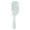 Pente Rotativo Vazado, Pente para Cabelos Cacheados, Pente de Cerdas de Javali para Mulheres, Pente Antiembaraço, Antiestático, Limpa o Cabelo, Massageia o Couro Cabeludo