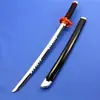 Cuchillo de Madera Corto de Bambú Versión Infantil de Tanjiro Demon Slayer: Kimetsu No Yaiba Pilar de la Llama Kyojuro Rengoku Mi Esposa Cuchillo de Madera Sin Filo