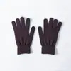 [Exclusivo transfronteiriço] luvas de outono e inverno masculinas de tricô com forro de fleece, toque de lã, tela sensível ao toque, quentes para atividades ao ar livre, passeios, jogos