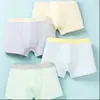 Roupa Íntima Masculina 100% Algodão Classe A Amiga da Pele Respirável Não Aperta PP Antibacteriana Roupa Íntima Infantil Meninos Maiores Calça Boxer