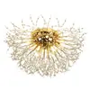 Suministro Exclusivo Transfronterizo de Luces para Dormitorio: Lámpara de Techo Creativa Romántica de Diente de León para Sala de Estar, Cristal Simple para Dormitorio Principal, Luciérnaga Fuegos Artificiales