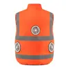 Ropa de trabajo de aire acondicionado con ventilador de enfriamiento de verano hecha a medida desde la fábrica de origen, chaleco de trabajo duradero, admite etiquetado e impresión