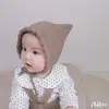 Gorro de Bebé Otoño e Invierno Moda Corea del Sur Nuevo Lindo Súper Lindo Gorro de Lana para Bebé Color Sólido Gorro Tejido para Bebé