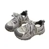 Zapatos de papá populares para mujer, nuevo modelo otoño 2026, malla fina transpirable, suela gruesa, para aumentar altura, deportivos para correr, casuales