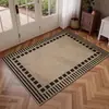 Tapete de Entrada com Padrão Tecido Estilo Nórdico, Tapete Espessado Removedor de Poeira e Raspador de Lama, Impermeável e à Prova de Umidade, Tapete Decorativo para Entrada de Casa
