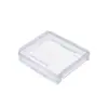 Caixa de Plástico Transparente Retangular para Cartão Amostra Caixa Plana de Embalagem para Papelaria Peças de Mesa Ferragens Material de Pesca Caixa de Armazenamento