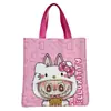 Nova Bolsa Bonita Retrato de Família do Gato Kt Grande Capacidade Estudante Deslocamento Viagem Versátil Alta Qualidade Bolsa de Pano Venda por Atacado