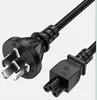 Cable de Alimentación de Cobre Puro de Tres Conductores y Tres Agujeros Cola de Flor de Ciruelo Enchufe Adaptador para Portátil Lenovo Hp Cable Estándar Nacional
