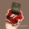 Scrunchie de Terciopelo Retro Elegante con Perlas, Lazo para el Cabello con Cuentas para Mujer, Accesorio Versátil para Cola de Caballo