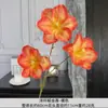 Tulipanes de Palo Extranjero Simulados de 3 Cabezas Decoración de Salón de Bodas Fondo de Flores de Seda Arreglo Floral de Tulipanes Paisajismo de Hotel Arte Floral