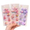 Pinzas para el Cabello de Dibujos Animados para Niños, Pinzas BB para Flequillo de Bebé, Pinzas para el Cabello para Niñas Pequeñas, Pinzas Laterales para la Parte Posterior de la Cabeza
