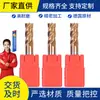 Fresa de Tungstênio Qingchuan 55 Graus com Ponta Arredondada 4 Cortes Carbureto Haste Reta Ferramenta CNC