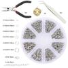 Accesorios de joyería para hacer tú mismo, pendientes, ganchos para la oreja, pulseras, collares, materiales hechos a mano con cuentas, herramientas, juego